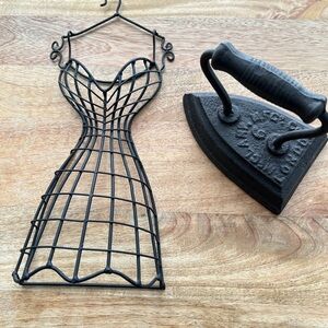 Vintage Cast Iron & metal decor